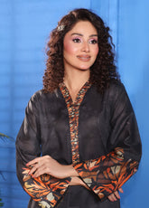 Working Women By Schick Digital Printed Lawn 2 Piece Unstitched Suit SDH25WW DP-09